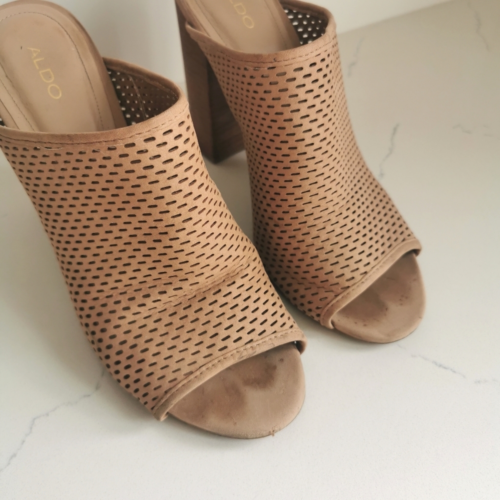 Open Toe Clog Style Heels